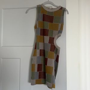 Zara patchwork dress with cutout!!